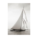 Canvas schilderij zeilboot vintage zwart-wit Britannia Aanbod