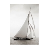 Canvas schilderij zeilboot vintage zwart-wit Britannia Aanbod