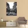 Fotoprint op canvas zwart-wit Boulevard in Hollywood Korting