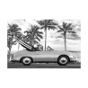 Zwart-wit canvasprint California Julian Lauren Aanbod