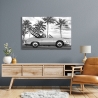 Zwart-wit canvasprint California Julian Lauren Verkoop