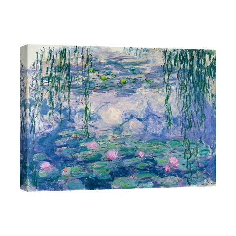 Impressionistische canvasdoekafdruk Waterlelies Claude Monet Aanbieding