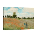 Impressionistisch canvas schilderij Veld met klaprozen van Claude Monet Aanbieding