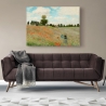 Impressionistisch canvas schilderij Veld met klaprozen van Claude Monet Korting