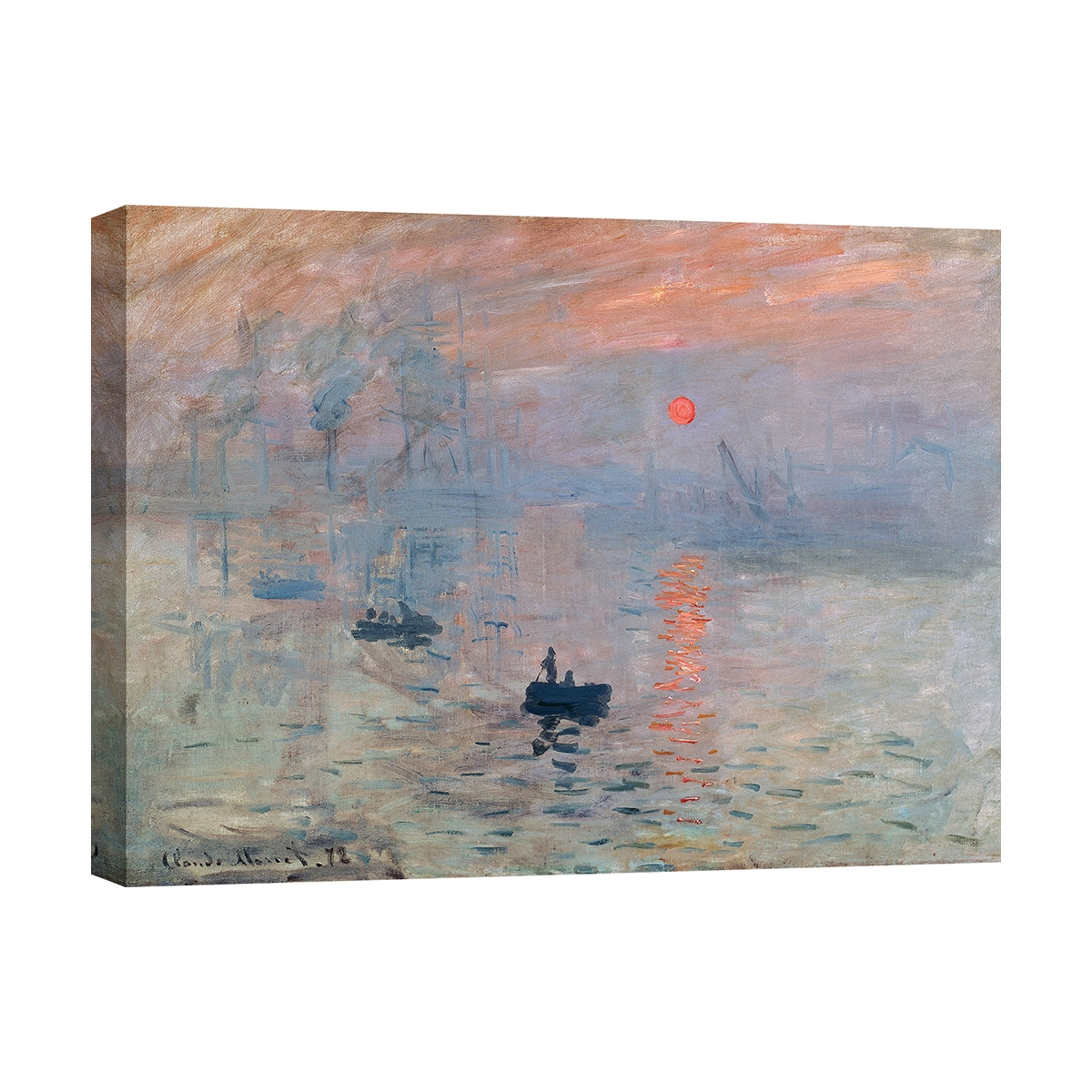 Canvas print Impression, soleil levant door Claude Monet Aanbieding Canvas print Impression, soleil levant door Claude Monet Aanbieding