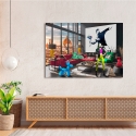 Modern popart schilderij op canvas Surrealofts Firenze Gerard Madau Korting