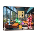 Canvas kunstwerk popart Surrealofts Milano Gerard Madau Aanbieding