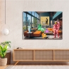 Canvas kunstwerk popart Surrealofts Milano Gerard Madau Korting