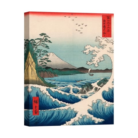 Japans canvas schilderij Sea at Satta, 1858 Hiroshige Aanbieding
