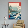 Japans canvas schilderij Sea at Satta, 1858 Hiroshige Korting