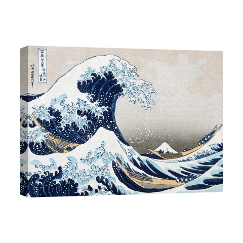 Canvas schilderij De Grote Golf van Kanagawa Hokusai Grote Golf Aanbieding