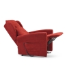 Relaxfauteuil met 2 motoren in stof met sta-op-systeem en wielen Omega Verkoop