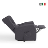 Relax fauteuil in stof met 2 motoren, wielen en sta-op functie Trilly Aanbod