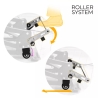 Relax fauteuil in stof met 2 motoren, wielen en sta-op functie Trilly 