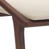 Set van 2 moderne eetkamerstoelen in hout en beige kunstleer Hays Aanbod