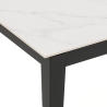 Moderne uitschuifbare eettafel 90x160-400 met marmerlook Harper Aanbod