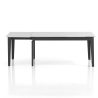 Moderne uitschuifbare eettafel 90x160-400 met marmerlook Harper Kortingen