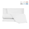Beddenset voor tweepersoonsbed van katoen met lakens en 2 kussenslopen Toronto Aanbieding