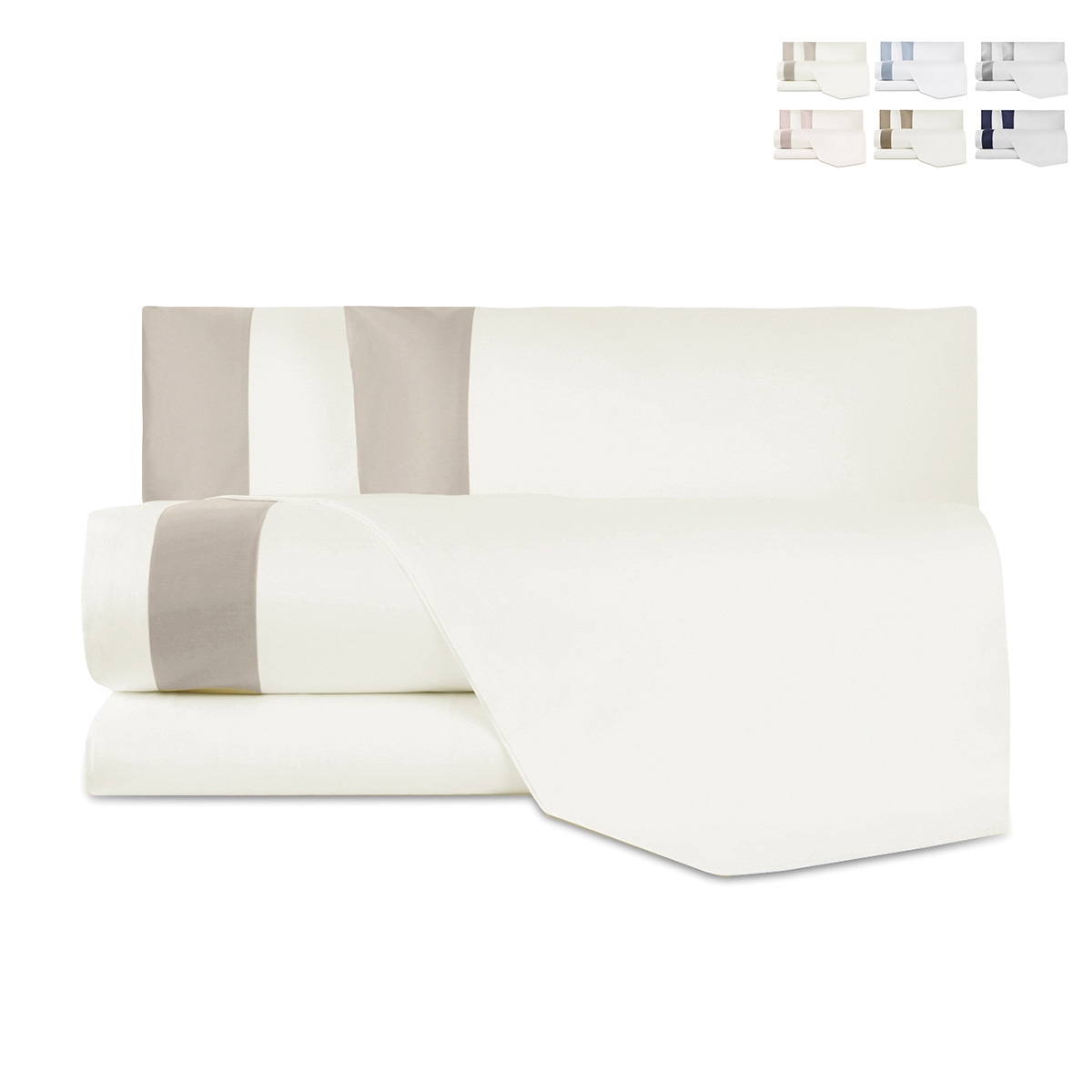 Heritage Satijnen Katoenen Tweepersoons Beddengoed Set met Lakens en Kussenslopen Aanbieding Heritage Satijnen Katoenen Tweepersoons Beddengoed Set met Lakens en Kussenslopen Aanbieding