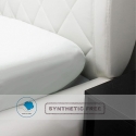 Hoeslaken voor tweepersoonsbed 160x200cm wit katoen Toronto Aanbod