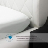 Hoeslaken voor tweepersoonsbed 160x200cm wit katoen Toronto Aanbod