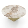 Eettafel design uitschuifbaar marmer look 160x160x75 Arvin Onice Model