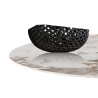 Eettafel design uitschuifbaar marmer look 160x160x75 Arvin Onice Prijs