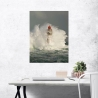 Canvas schilderij met vuurtoren tussen de golven La Jument Jean Guichard Verkoop