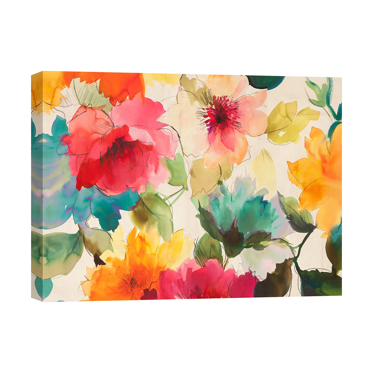 Canvas schilderij bloemenprint Harmonic Spring Kelly Parr Aanbieding