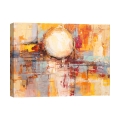 Moderne abstracte schilderij print in kleur Zonsondergang Reflecties Lucas Aanbieding