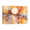 Moderne abstracte schilderij print in kleur Zonsondergang Reflecties Lucas Aanbieding