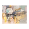 Abstracte kleurrijke schilderij op modern canvas Zonsondergang van de maan Lucas Aanbod