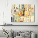 Modern kleurrijk abstract canvas schilderij Lente Kleuren Lucas Korting