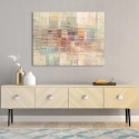 Moderne abstracte canvasprint Stad op afstand Lucas Korting