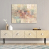 Moderne abstracte canvasprint Stad op afstand Lucas Korting