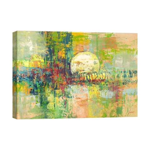Moderne abstracte canvasprint Volle maan Lucas Aanbieding
