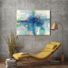 Abstract schilderij op canvas Doekavond aan zee Lucas Verkoop