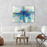 Abstract schilderij op canvas Doekavond aan zee Lucas Korting