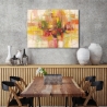 Canvas schilderij abstract kleurrijk voor woonkamer Estate Lucas Korting