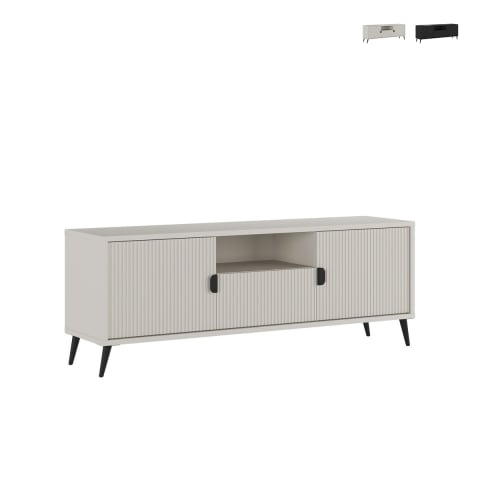 Lage tv-meubel voor woonkamer met 2 deuren en lade 153x40x61 Danielle Aanbieding