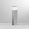 Zilverkleurige metalen tuinlamp h60cm Booster Verkoop