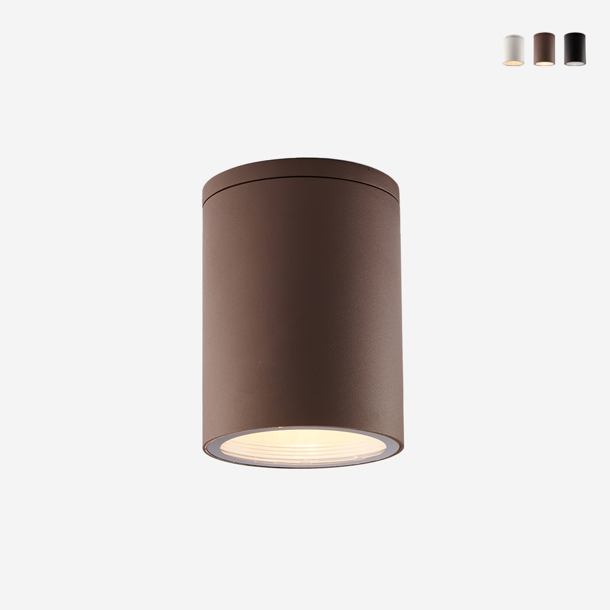 Moderne buitenplafondlamp cilindervormig in aluminium Citizen Aanbod Moderne buitenplafondlamp cilindervormig in aluminium Citizen Aanbod