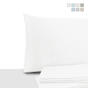 Set van 2 kussenslopen 50x80 cm van percal katoen met flap Miami Aanbieding