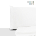 Set van 2 kussenslopen 50x80 cm van percal katoen met flap Miami Aanbieding