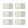 Set van 6 rechthoekige serveerschalen van keramiek 29x15cm Marechiaro Aanbieding
