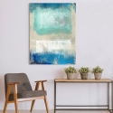 Abstract Schilderij op Canvas Modern Beige Blauw Magic Sea Ludwig Maun Verkoop