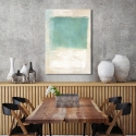 Canvas schilderij modern abstract beige blauw Libra I Ludwig Maun Verkoop