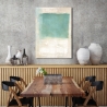 Canvas schilderij modern abstract beige blauw Libra I Ludwig Maun Verkoop