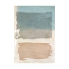 Abstracte canvas schilderij beige en blauwe tinten Libra II Ludwig Maun Aanbod
