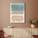 Abstracte canvas schilderij beige en blauwe tinten Libra II Ludwig Maun Korting